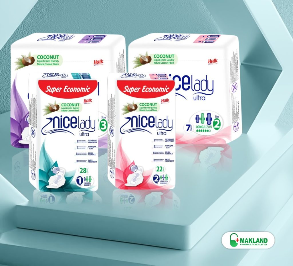 makland female pads and sanitary towels